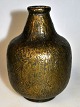 Cast bronze vase, approx. 1900 - 1920. With cast pattern. H .: 12.5 cm.
