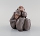 Bing & Grøndahl porcelain figure. Sleeping monkeys. Model number 1581. Mid 20th ...