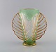 Pierre Gire 
(1901-1984), 
aka Pierre 
d'Avesn. Rare 
art deco vase 
in clear and 
green 
mouth-blown ...