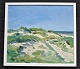 Danish artist (20th century): The beach at Løkken. Oil on canvas. Signed R. Larsen 1939. 56 x 64 ...