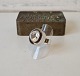 Vintage N.E.From silver ring with rock crystalStamp: N.E.From - 925Diameter on the front 2 ...