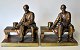 Ronson bookends 
in patinated 
metal, approx. 
1900, USA. 
Bookends 
depicting 
President 
Abraham ...