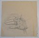 Tornøe, Wentzel 
(1844 - 1907) 
Denmark: Sketch 
for a hand. 
Lead on paper. 
Verso 
stamped.14.5 x 
15 ...