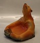 272 XIV Polar bear on tray 18 x 20 cm Viggo N. Myhregaard 1927 Ipsen Danish Art 
Pottery