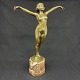 Height 34 cm.Unusually detailed bronze sculpture of naked woman from the early 1900s.The ...