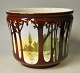 German faience 
flowerpot 
approx. 1900. 
Decoration in 
transfer 
technique. 
Stamped: Z. H: 
14 cm. ...