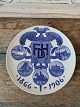 Royal Copenhagen Memorial plate from 1906 FDH Association of Danish Business Travelers ...