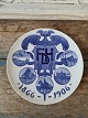 Royal 
Copenhagen 
Memorial plate 
from 1906 FDH 
Association of 
Danish Business 
Travelers ...