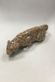 Royal Copenhagen Figurine Crawling Leopard No 472. Measures 47 cm 10.5 cm. Designed and signed ...