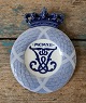 Royal Copenhagen Memorial plate from 1912 - Frederik VIII.s memorial plate - Crowned wreath with ...