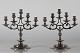 Danish 
Historisme
Pair of 
antique 5-armed 
candlesticks
made of 
nickel-plated 
brass
Height ...