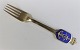 Michelsen. Memorial fork 1949. King Frederik d.IX's 50th birthday. Sterling (925). Design Ibi ...