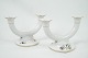 Bing & Grondahl 
a pair of 
double 
candlesticks in 
the frame Saxon 
flower no.235. 
Fully intact 
and ...