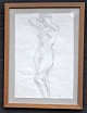 Henning, 
Gerhard (1880 - 
1967) Denmark: 
A model. Lead 
on paper. 
Signed 
monogram. 37 x 
26 ...