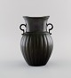 Just Andersen. Vase in disko metal. 1940s. Model number 132.
