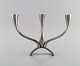 Just Andersen. Rare three armed candlestick in pewter. 1940s / 50s. Model number ...