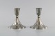Just Andersen. Two candlesticks in pewter. 1940s. Model number 770.Measures: 9.5 x 9.5 ...