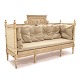 Late Gustavian 
light grey 
decorated Sofa
Sweden circa 
1800
L: 190cm. D: 
63cm. H: 116cm. 
H S: 44cm