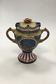 Amphora 
Czechoslovakia 
Amphora Vase 
with Lid. 
Measures 24 cm 
/ 9.45 in.