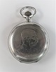 Double capsulated silver pocket watch. JWC. Front: Emperor Franz Joseph. Back: Austrian double ...
