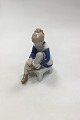 Bing & Grondahl Figurine of girl tying her shoe No 2373