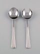 Rare Georg Jensen Koppel cutlery. Salad set in sterling silver and stainless 
steel.
