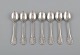 Seven Georg Jensen Lily of the Valley coffee spoons in sterling silver.
