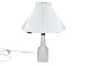 Soeholm art 
pottery, White 
table lamp with 
Le Klint 
lampshade.
Height 60.0 
cm. including 
...