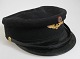 DSB cap. Black 
with emblems 
and brim. 
Inside label 
from C.L. 
Seifert, 
Copenhagen. 
Dated June 5, 
...