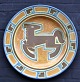 Unique dish, 
art deco, 
design: Ejner 
Johansen, 1938, 
Denmark. Clay 
with glazes in 
light blue, ...