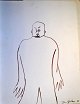 Gislason, Jon 
(1955 -) 
Denmark: A 
standing man. 
Ink on paper. 
Signed 1995. 36 
x 27 cm.
Unframed.