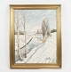 Oil Painting 
painted on 
canvas with 
motif of a 
winter day, 
signed K.A.I.R 
from around the 
year ...