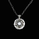 Georg Jensen Sterling Silver Pendant of the Month with Opal #238 - October.Designed by Ole ...