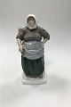 Bing and Grondahl Figurine of Fishing Woman No. 1702