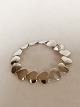 Hans Hansen heart bracelet made of sterling silver 925smith screwless Stamped with Hans Hansen ...