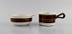 Hertha Bengtson 
(1917-1993) for 
Rörstrand. Koka 
bowl and sauce 
jug in glazed 
stoneware. ...