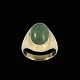 Ejler C. Fangel 
- Copenhagen. 
14k Gold Ring 
with Nephrite.
Designed and 
crafted by 
Ejler Aage ...