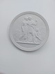 Bertel 
Thorvaldsen: 
Royal 
Copenhagen 
bisquit plate 
"Youth and 
spring" After 
relief modeled 
in ...