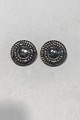 Georg Jensen Sterling Silver Earrings No 85. Silver Stone Clips