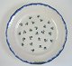 Feince plate, 
 France, 19th 
century. 
Decorated in 
gray, with 
flared tab with 
blue-colored 
rim. ...
