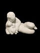 Bing & Grondahl Blanc de Chine Figurine of Woman with Child No 4029. Designed by 
Kai Nielsen.