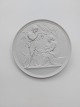 Bertel 
Thorvaldsen: 
Bing and 
Grondahl 
bisquit plate 
"Manhood and 
autumn" After 
relief modeled 
in ...