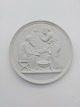 Bertel 
Thorvaldsen: 
Bing and 
Grondahl 
bisquit plate 
"Old age and 
winter" After 
relief modeled 
in ...