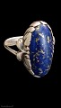 Ring by Evald Nielsen with Lapis lazuli size 50