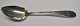 Silver spoon 
with red glass 
stone, 
Holstein, 1834, 
Germany. 
Stamped: E. 
Handle with 
engravings. ...