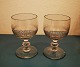 Two old wine glasses 19th century