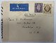 Air mail letter from England to USA. Stamped Kensington. October 1940. Censored. Opened by ...