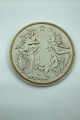 Stephen 
Sinding: Bing 
and Grondahl 
bisquit plates 
"A Child is 
born in 
Bethlehem". 
Made late ...