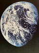 Vintage NASA (The National Aeronautics and Space Administration) color offset photo of the Earth ...