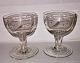 Pair of english 
wine glasses 
from c. 1840